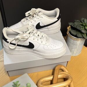 Nike White and Black Athletic Shoes